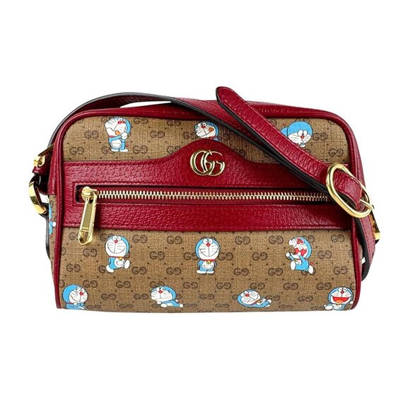 GUCCI Brown Leather Shoulder Bag - Picture 1 of 5